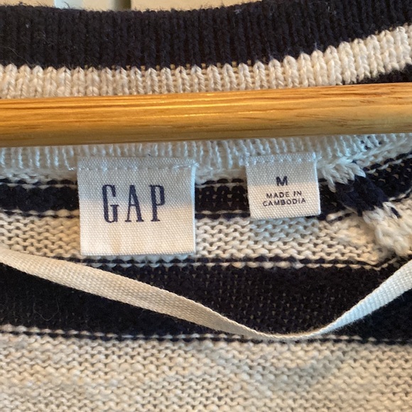 Gap Striped 100% Cotton Tunic Sweater - Picture 3 of 4